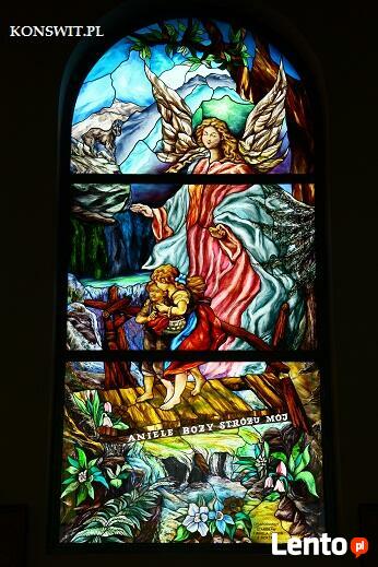 ANIOŁ STRÓŻ WITRAŻ