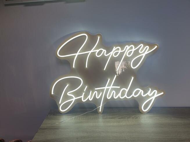 Napis ledowy na urodziny Happy Birthday