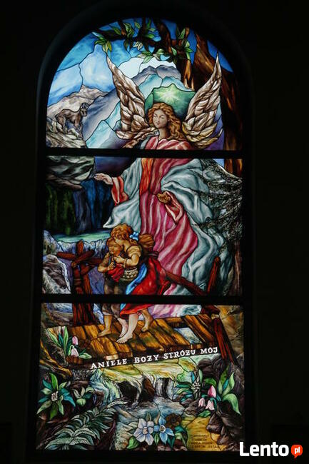 ANIOŁ STRÓŻ WITRAŻ