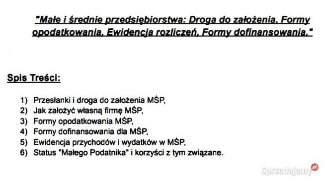 Małe i średnie przedsiębiorstwa: Droga do założenia.