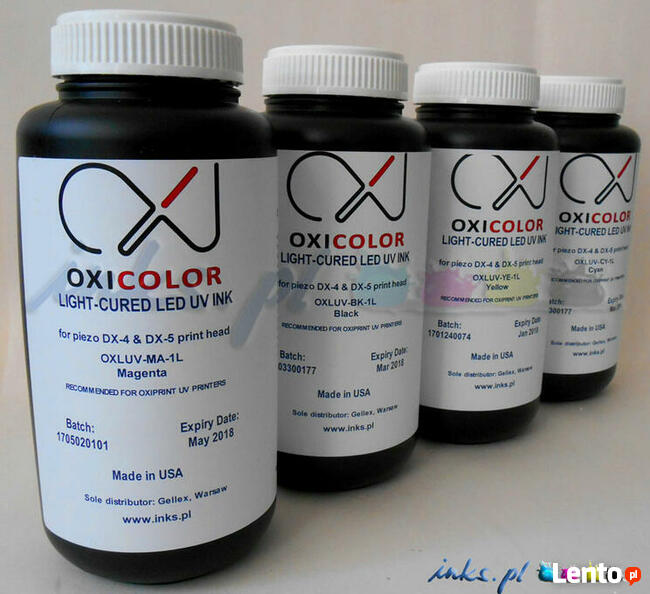 Atrament Oxicolor UV Led do drukarek z głowicami DX-4/DX-5/T