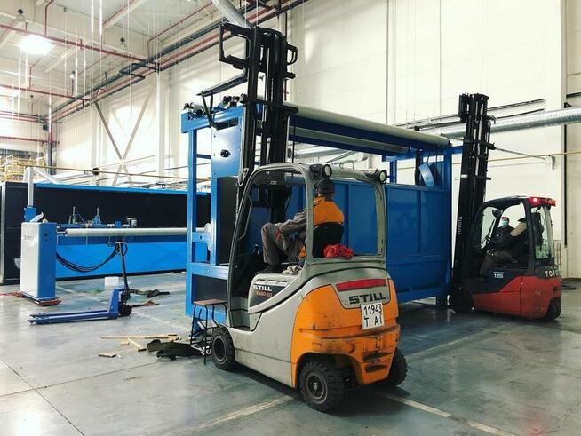 Relokacja maszyn przemysłowych, montaż i demontaż, transfer