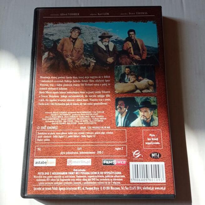 Kolekcja Karola Maya -4 filmy DVD z Winnetou.