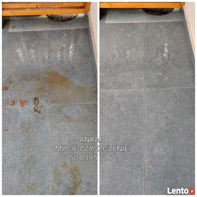 Mycie i czyszczenie kostki brukowej, kamienia, tarasów itd