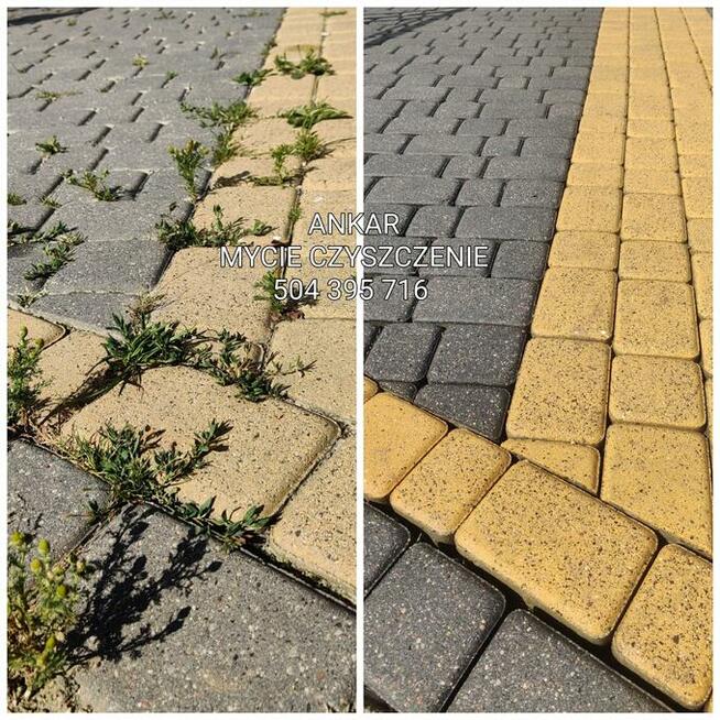 Mycie i czyszczenie kostki brukowej, kamienia, tarasów itd