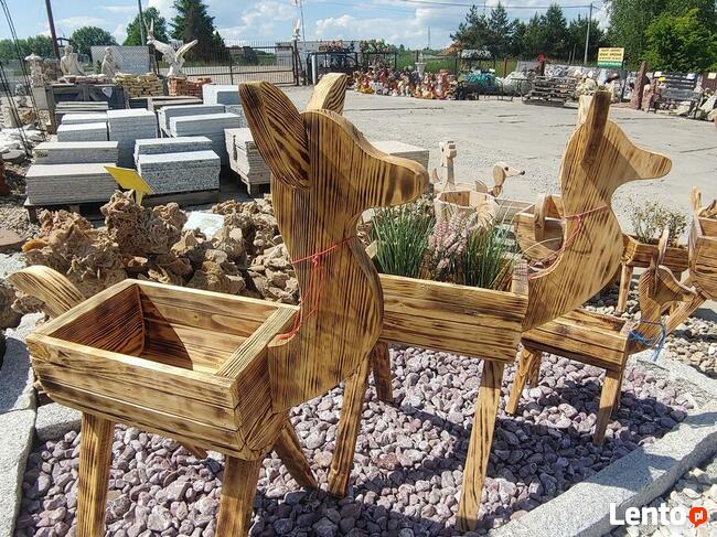 Donica drewniana sarna duża / Kar-Group Ełk