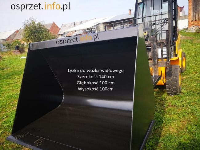 Łyżka do wózka widłowego - wysoki wysyp 140 cm