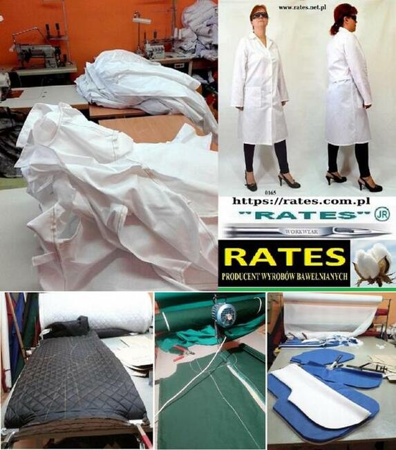 Spodnie Kucharskie w pepitkę Producent Rates