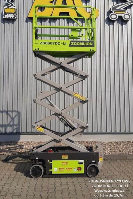 Podnośnik nożycowy Zoomlion ZS0607 - 7,8m / 230kg - nowy