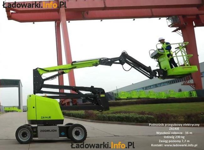 PODNOŚNIK PRZEGUBOWY ELEKTRYCZNY ZOOMLION ZA14JE - 16m / 230