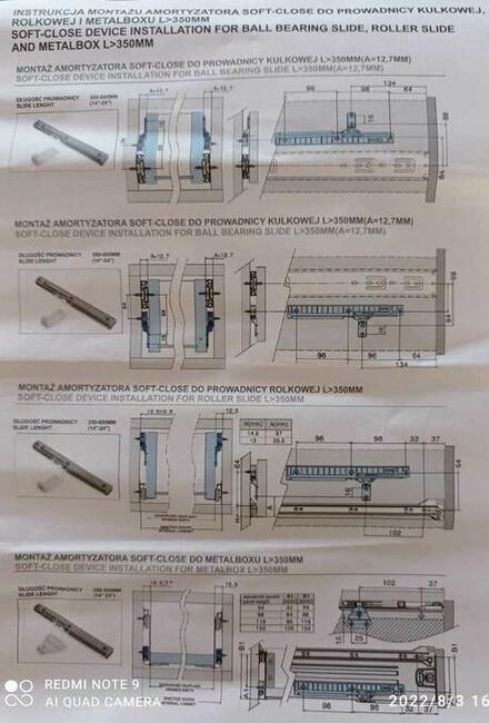Spowalniacz do prowadnicy