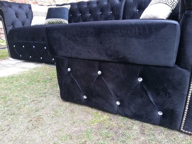 wyprzedaz Narożnik chesterfield głeboki pik od ręki f spania