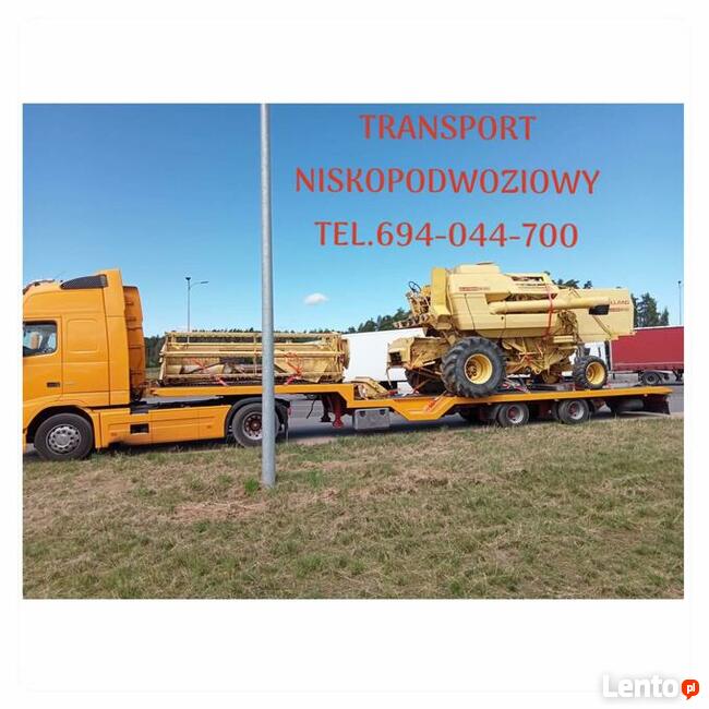 TRANSPORT MASZYN ROLNICZYCH, BUDOWLANYCH I INNYCH