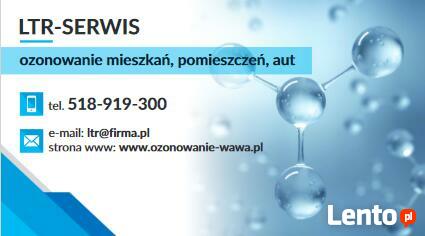 Ozonowanie, dezynfekcja, odgrzybianie pomieszczeń, mieszkań