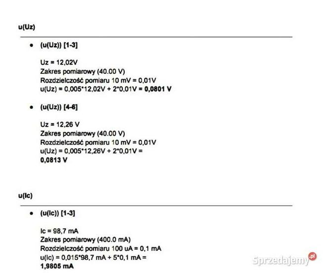 Pomiar Rezystancji za pomocą mostka wheatstona Sprawozdanie