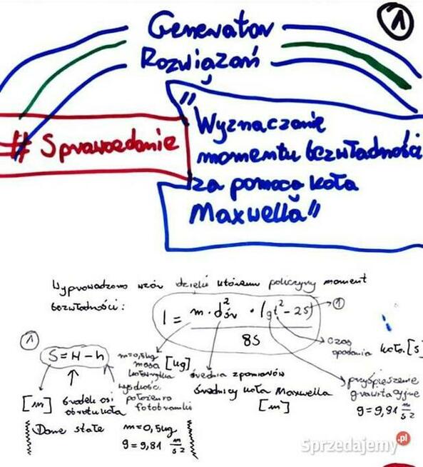 Wyznaczanie momentu bezwładności za pomocą koła Maxwella