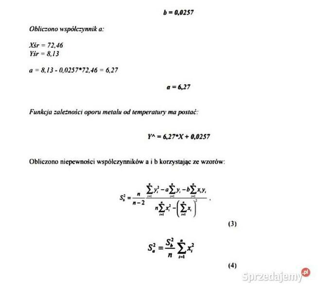 Zależność oporu metalu i półprzewodnika od temperatury