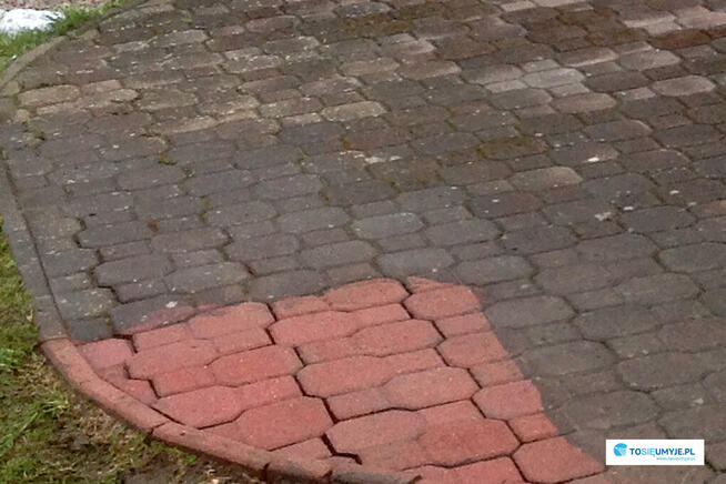 Mycie, czyszczenie kostki brukowej, granitowej BOCHNIA
