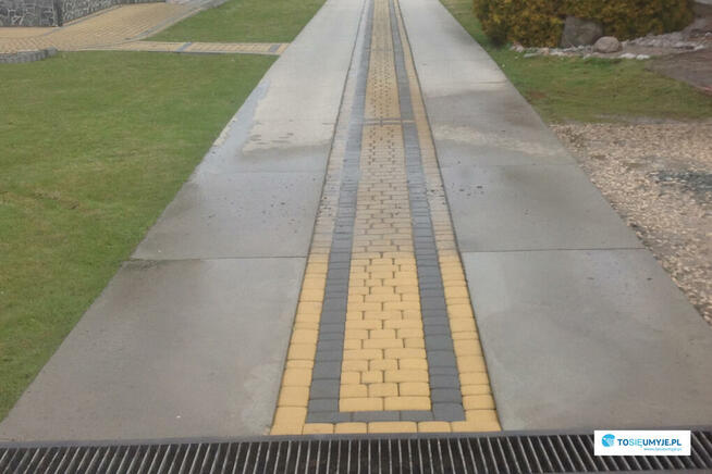 Mycie, czyszczenie kostki brukowej, granitowej BRZOSTEK