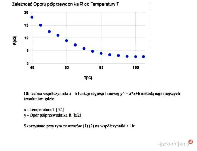 Zależność oporu metalu od temperatury - Sprawozdania.