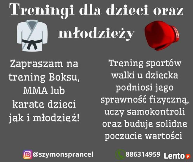 Trener personalny Strzelce Op MMA, boks, karate oraz siłowe