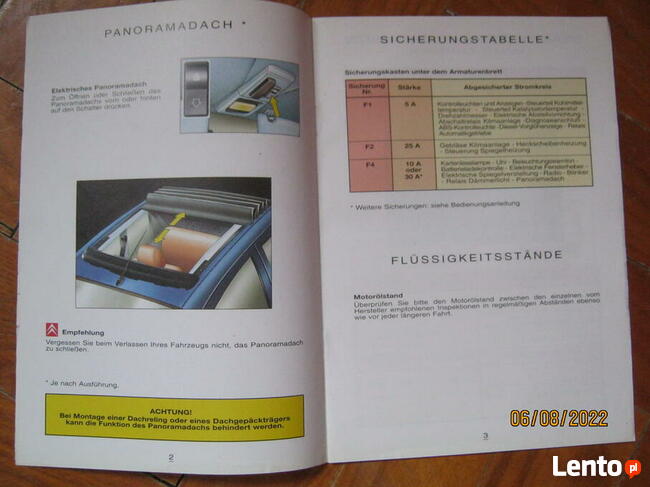 Citroen Saxo 3 instr.obslugi, ksiazka przegladow