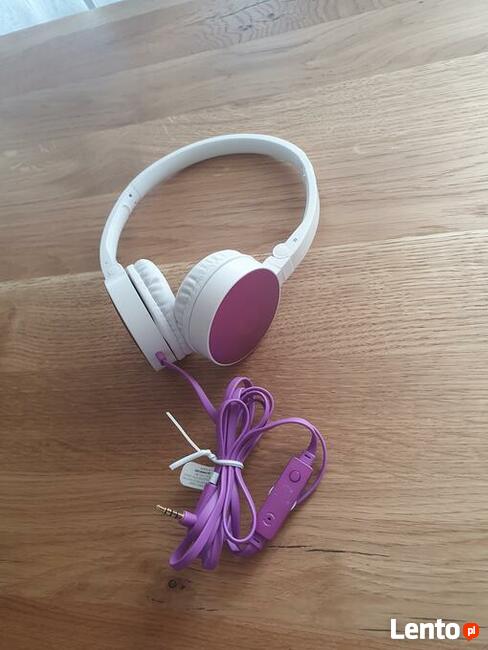Słuchawki MIKROFON PILOT HP 2800 róż/fiolet