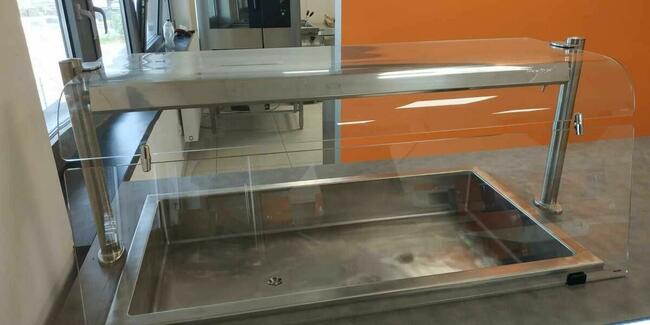 Nadstawka z szybą giętą otwarta 1234mm Dora Metal