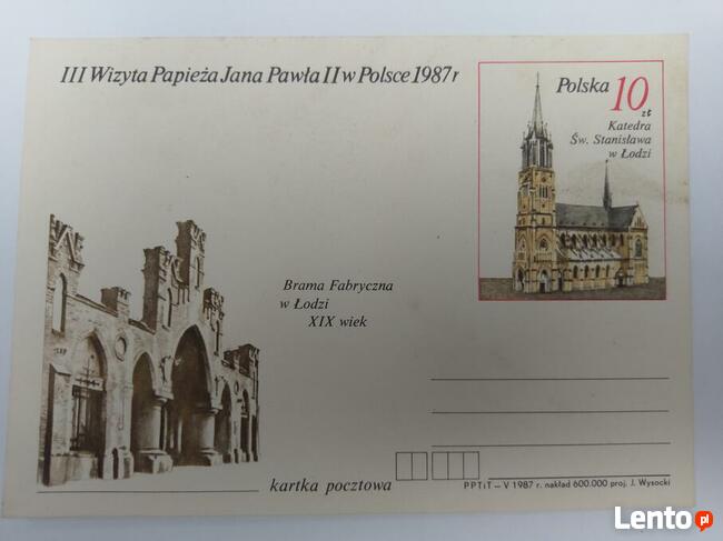 Karty Pocztowe z pielgrzymki Jana Pawła II - 8 sztuk