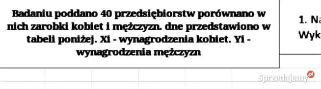 Statystyka Zestaw 4 Rozwiązań Excel. poziom - Studia