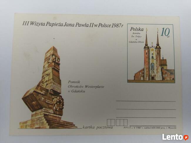 Karty Pocztowe z pielgrzymki Jana Pawła II - 8 sztuk