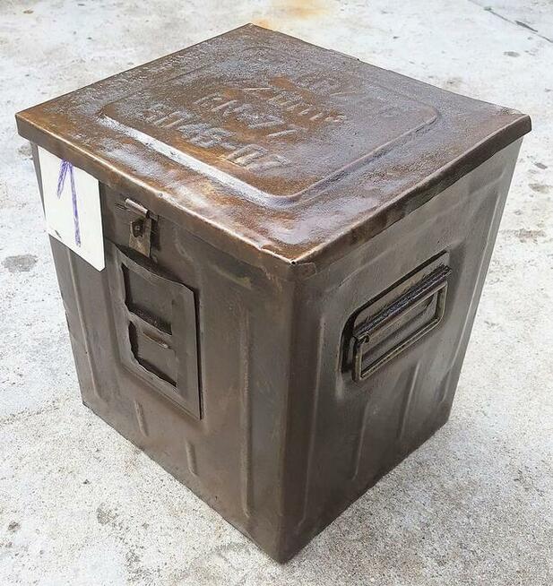 SKRZYNKA POJEMNIK MAGAZYNOWY METALOWY ZAMYKANY HOB