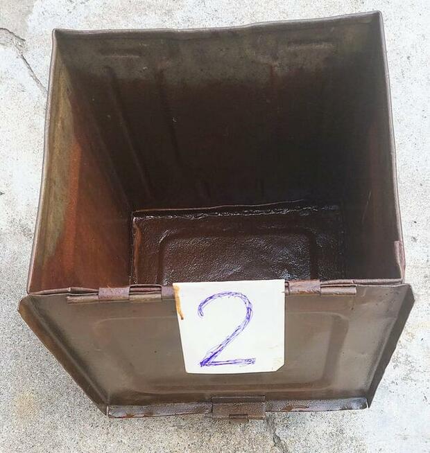 SKRZYNKA POJEMNIK MAGAZYNOWY METALOWY ZAMYKANY HOB