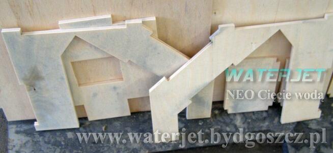 Cięcie wodą drewno, OSB, sklejka Bydgoszcz