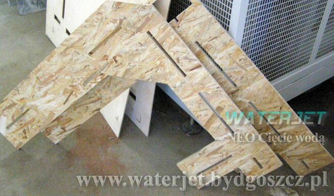 Cięcie wodą drewno, OSB, sklejka Bydgoszcz