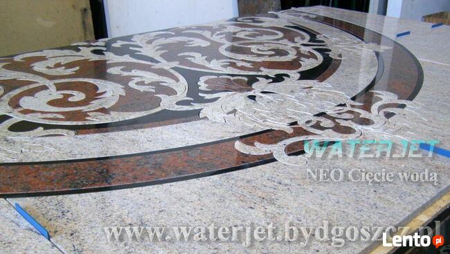 Cięcie wodą płytek ceramicznych, z gresu i innych Bydgoszcz