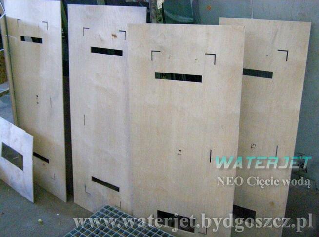 Cięcie wodą drewno, OSB, sklejka Bydgoszcz