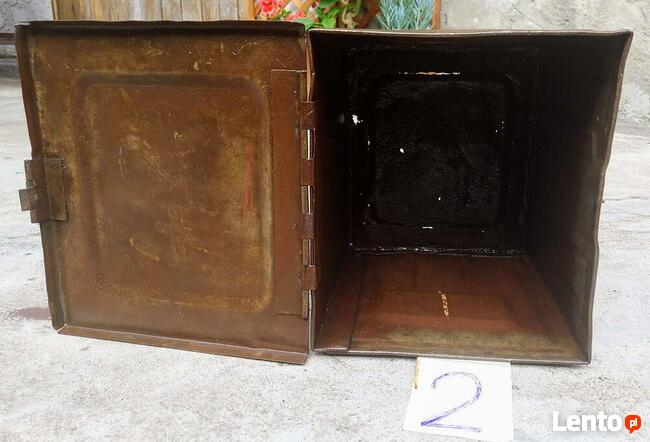 SKRZYNKA POJEMNIK MAGAZYNOWY METALOWY ZAMYKANY HOB
