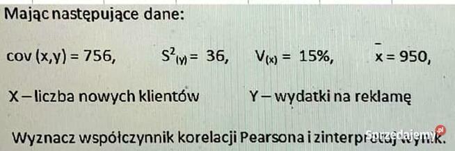 Statystyka Korelacja/Test istotności - Excel