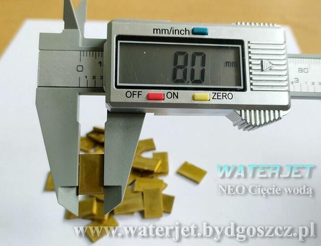 Cięcie wodą BYDGOSZCZ aluminium, miedź, mosiądz i inne