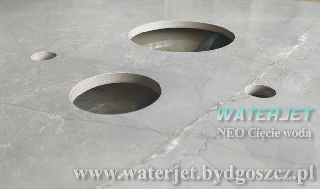 Cięcie wodą płytek ceramicznych, z gresu i innych Bydgoszcz