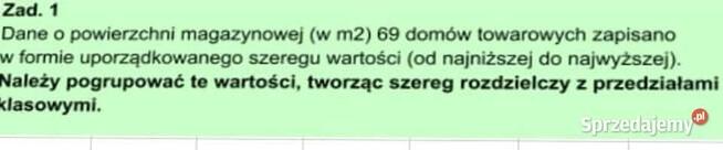 Grupowanie Statystyczne - Zestaw 5 Rozwiązań Excel.