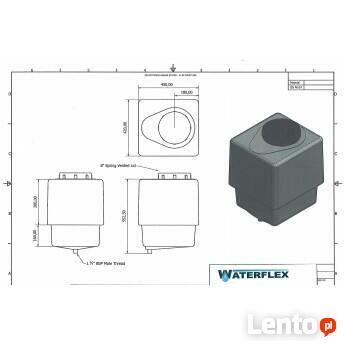 zbiornik 80 litrów lejek woda nawadnianie ogród sad