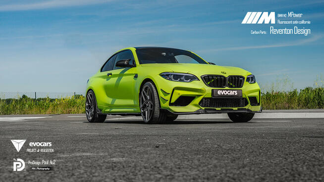 BMW M2 Munnaru Yellow Matt 555KM 720Nm 2018r - Wynajem
