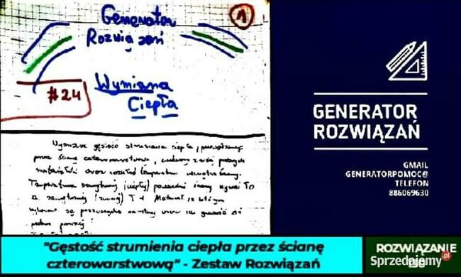 Gęstość strumienia ciepła przez ścianę czterowarstwową