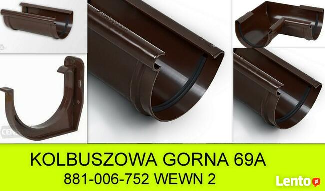 Rynny Plastikowe PVC Fi 100 Brąz