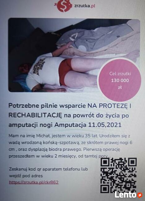 Cegiełka 1zł KAŻDA ZŁOTÓWKA SIĘ LICZY Proszę o pomoc w ratow