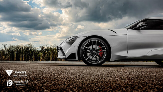 Toyota Supra GR White Pearl Tri-coat 340km - Wynajem I 800pl