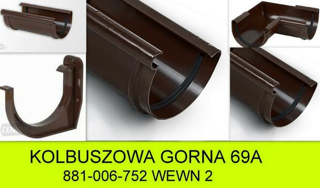 Rynny Plastikowe Fi 125 BRĄZ
