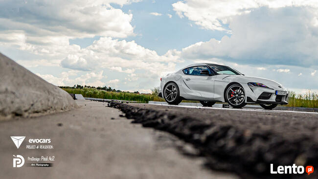 Toyota Supra GR White Pearl Tri-coat 340km - Wynajem I 800pl